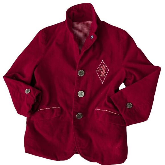 50s 60s Boys Vintage Red Courdory Chess‎ Jacket Vest Set MCM - Picture 9 of 10